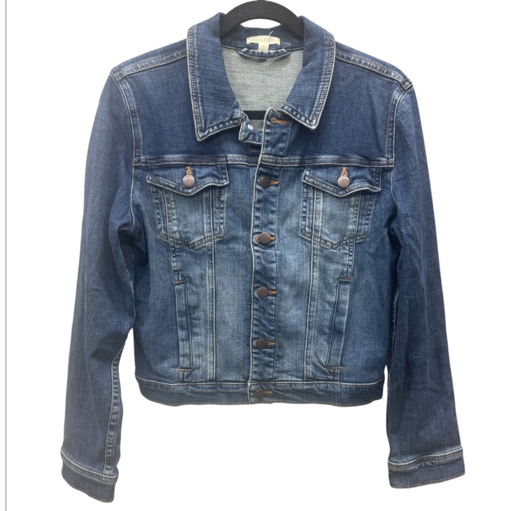 Eileen Fisher Blue Denim Jean Jacket